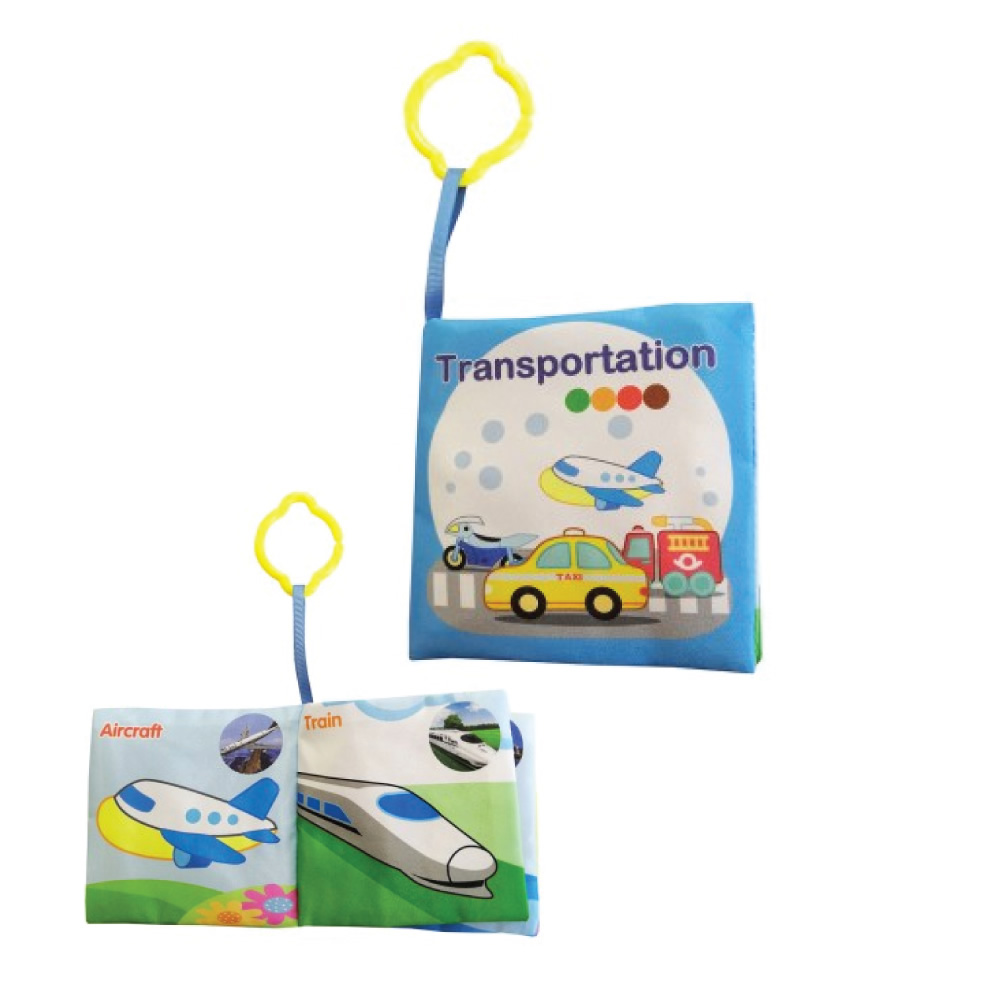 English Transportion  Cloth Book Size:11X11Cm