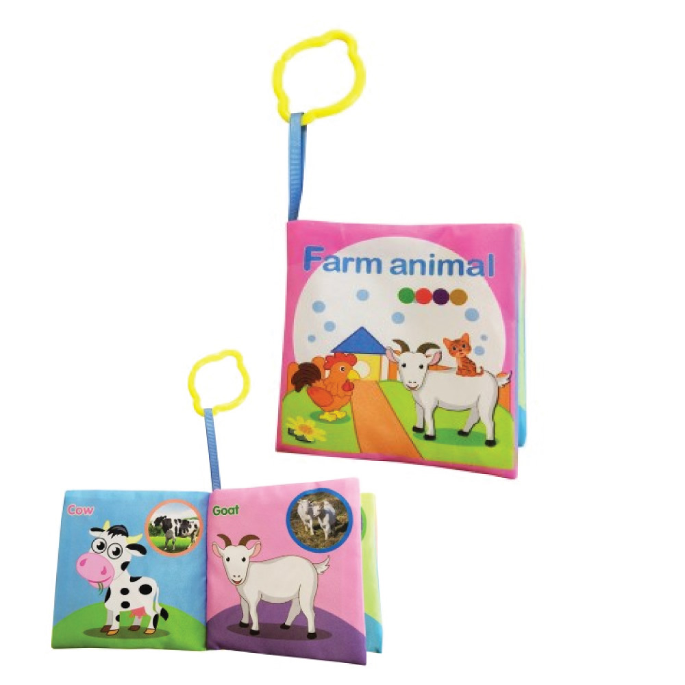 English Farm Animal Cloth  Book Size:11X11Cm