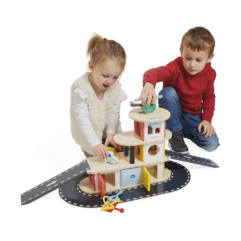 JANOD Garage Assembling Puzzle Toy for 1-3 Years Old