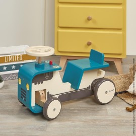 JANOD Wooden Ride-On Tractor for 12+ Months