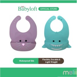 MELII Silicone Waterproof Bib for Babies and Toddlers