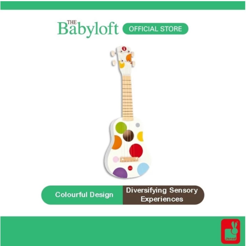 JANOD Ukulele Confetti Musical Toy for 3 Years Old +